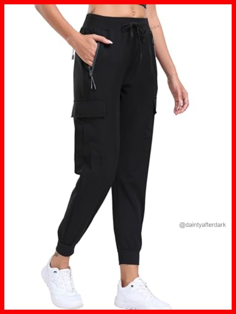 Women's Cargo Hiking Pants Lightweight Quick Dry UPF 50+ Joggers Travel